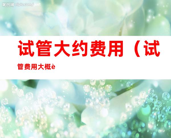试管大约费用(试管费用大概要多少)