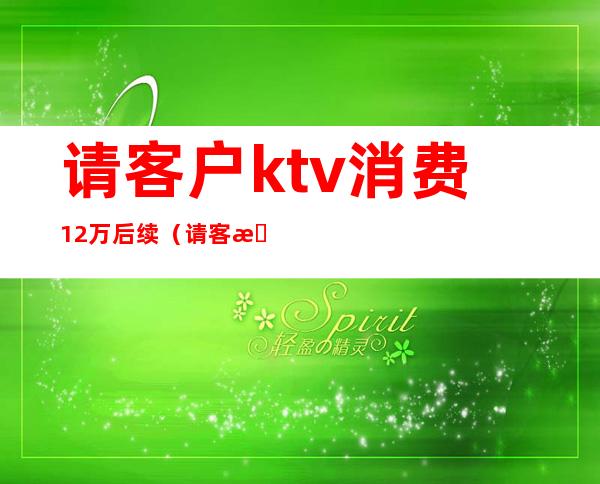 请客户ktv消费12万后续(请客户ktv消费12万后续费多少)