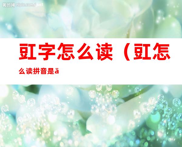 豇字怎么读(豇怎么读拼音是什么字)