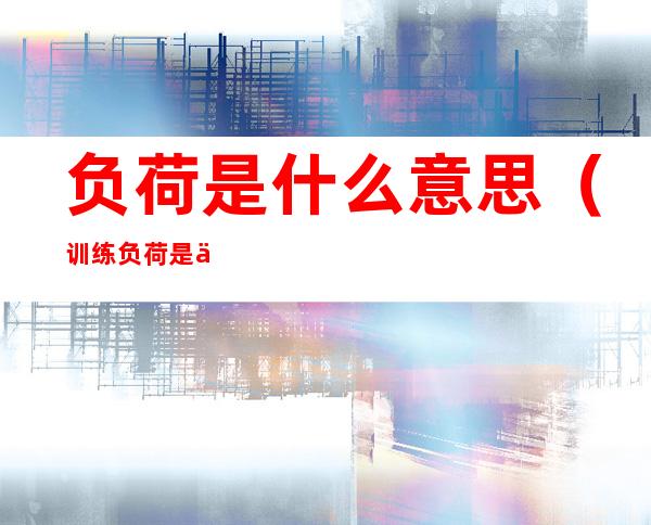 负荷是什么意思(训练负荷是什么意思)