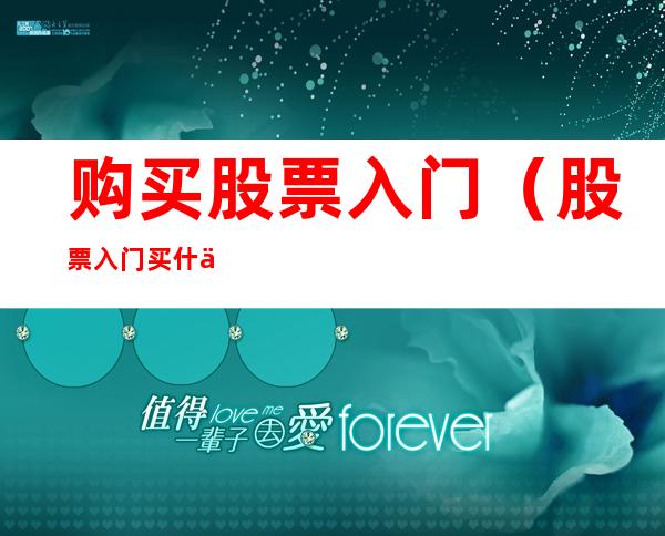 购买股票入门(股票入门买什么股票)