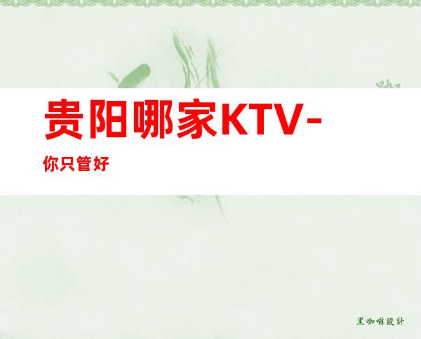 贵阳哪家KTV-你只管好