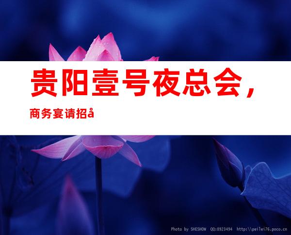 贵阳壹号夜总会,商务宴请招待客户的好地方