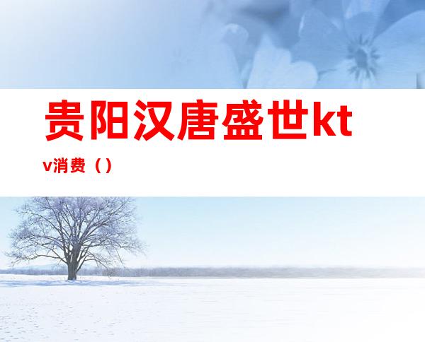 贵阳汉唐盛世ktv消费()