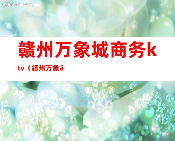 赣州万象城商务ktv(赣州万象国际广场)
