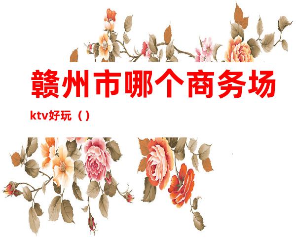 赣州市哪个商务场ktv好玩()