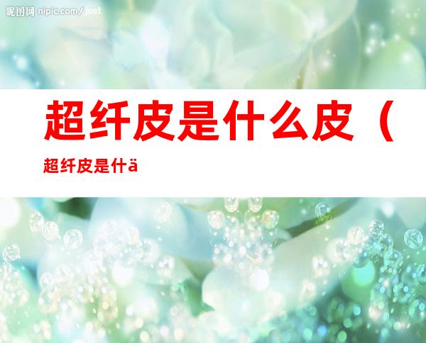 超纤皮是什么皮(超纤皮是什么皮牢固吗)
