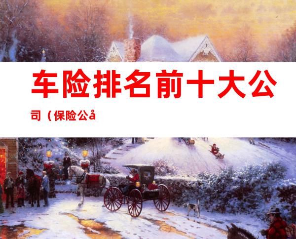 车险排名前十大公司(保险公司车险十大排名)