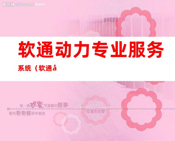 软通动力专业服务系统(软通动力专业服务系统有哪些)