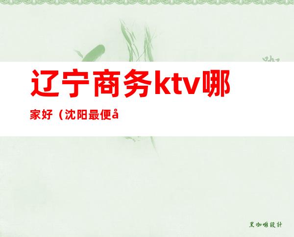 辽宁商务ktv哪家好(沈阳最便宜的商务KTV)