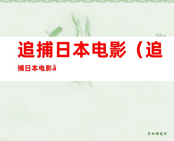 追捕日本电影(追捕日本电影完整版国语版)