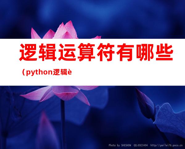 逻辑运算符有哪些(python逻辑运算符有哪些)