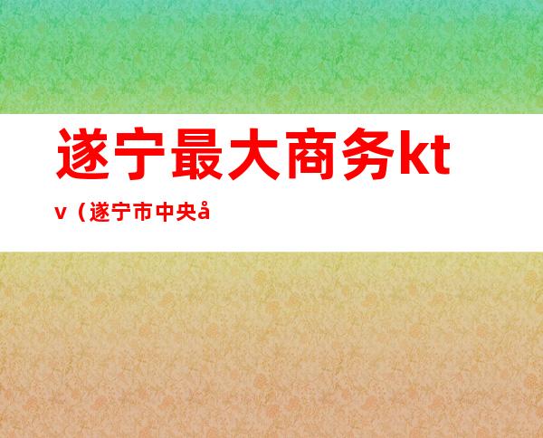 遂宁最大商务ktv(遂宁市中央商务区)