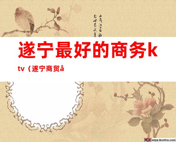 遂宁最好的商务ktv(遂宁商贸公司排行榜)