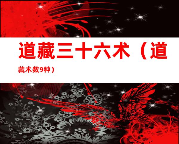 道藏三十六术(道藏术数9种)