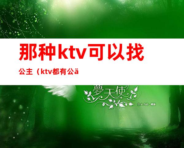 那种ktv可以找公主(ktv都有公主吗?)