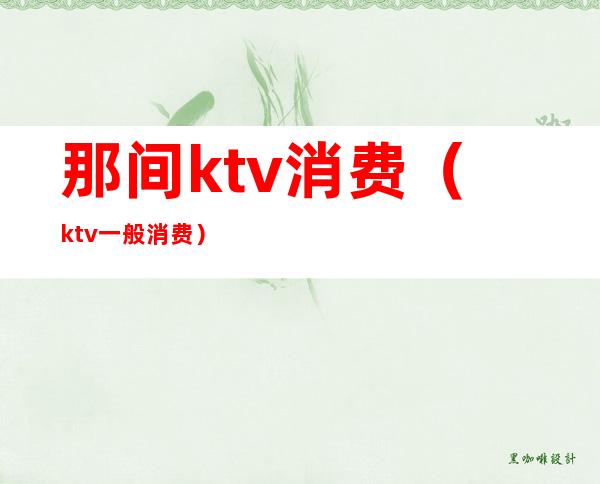 那间ktv消费(ktv一般消费)