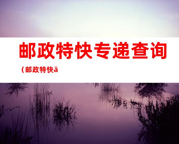 邮政特快专递查询(邮政特快专递查询方式)