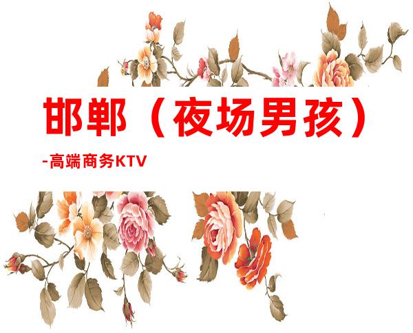 邯郸(夜场男孩)-高端商务KTV招聘男.模-模特薪资1500起步