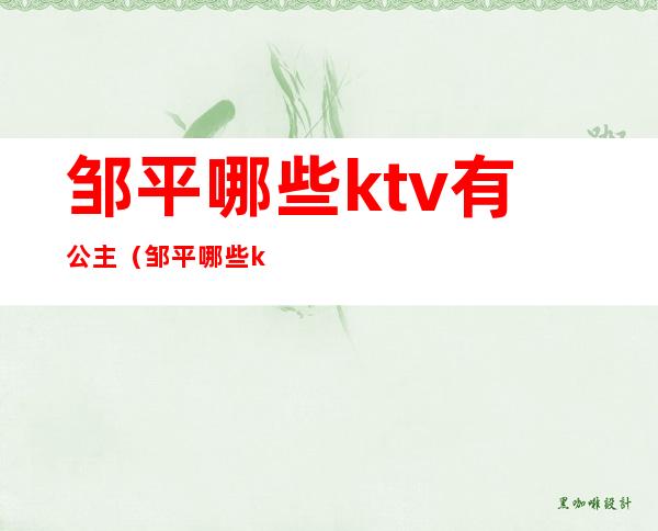邹平哪些ktv有公主(邹平哪些ktv有公主房)