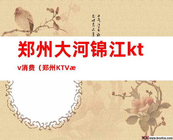 郑州大河锦江ktv消费(郑州KTV消费)