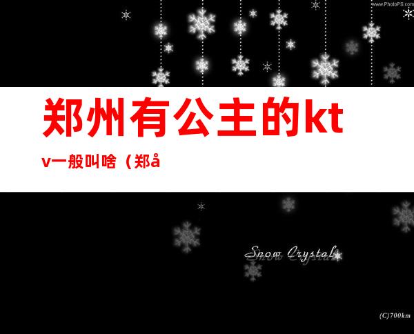 郑州有公主的ktv一般叫啥(郑州歌厅的公主)