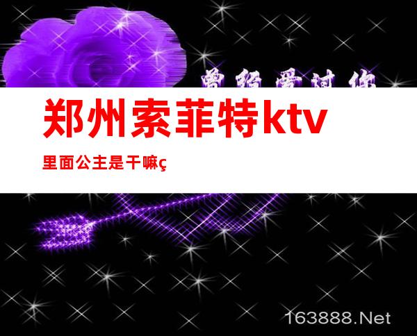 郑州索菲特ktv里面公主是干嘛的（索菲特ktv出台多少钱）