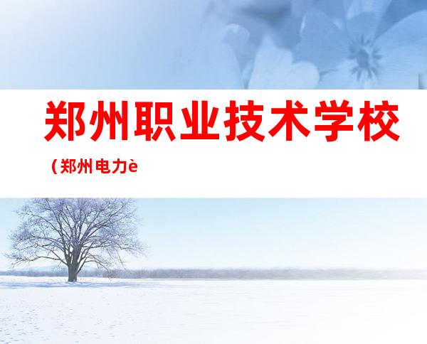 郑州职业技术学校(郑州电力职业技术学院)