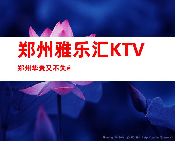 郑州雅乐汇KTV郑州华贵又不失雅致夜总会