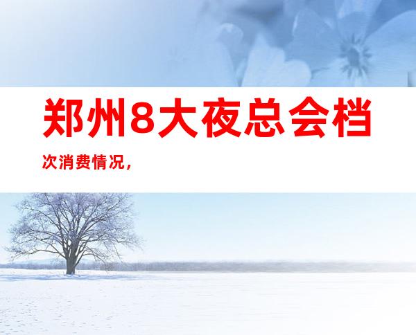 郑州8大夜总会档次消费情况,夜总会预定推荐