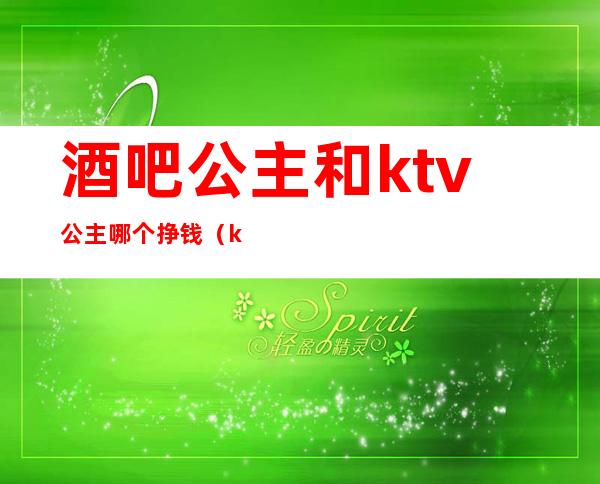酒吧公主和ktv公主哪个挣钱(ktv公主挣钱吗)