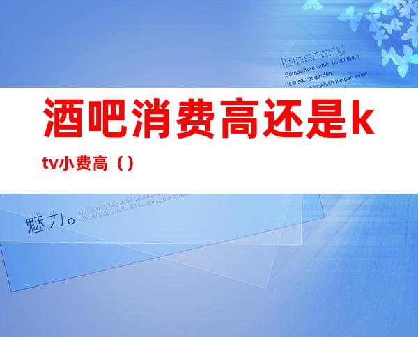 酒吧消费高还是ktv小费高()