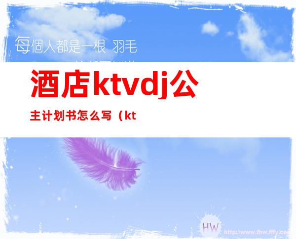 酒店ktvdj公主计划书怎么写(ktvdj公主培训流程)