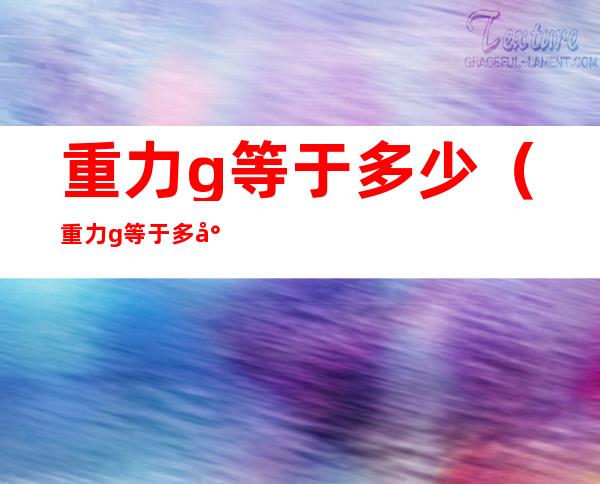 重力g等于多少(重力g等于多少N)