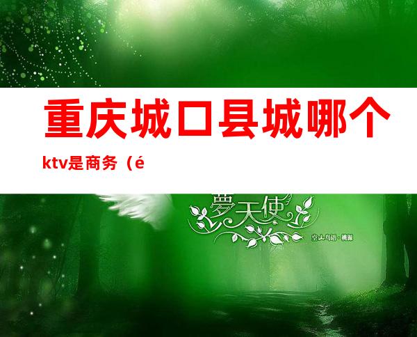 重庆城口县城哪个ktv是商务(重庆商务ktv)