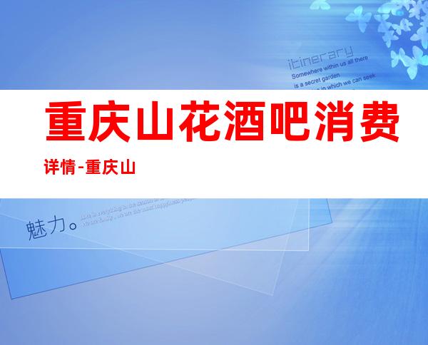 重庆山花酒吧消费详情-重庆山花酒吧详细攻略