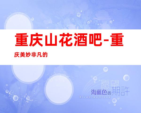 重庆山花酒吧-重庆美妙非凡的酒吧