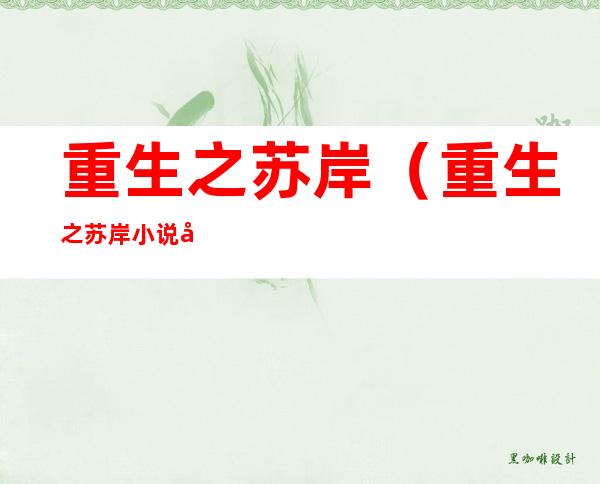 重生之苏岸(重生之苏岸小说免费)