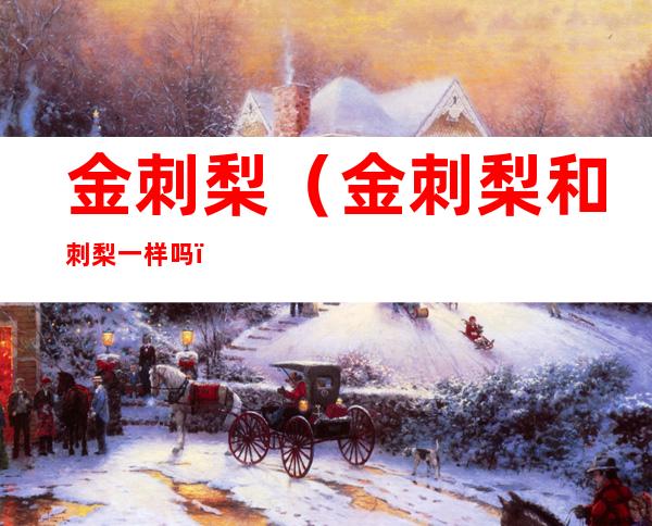金刺梨(金刺梨和刺梨一样吗)