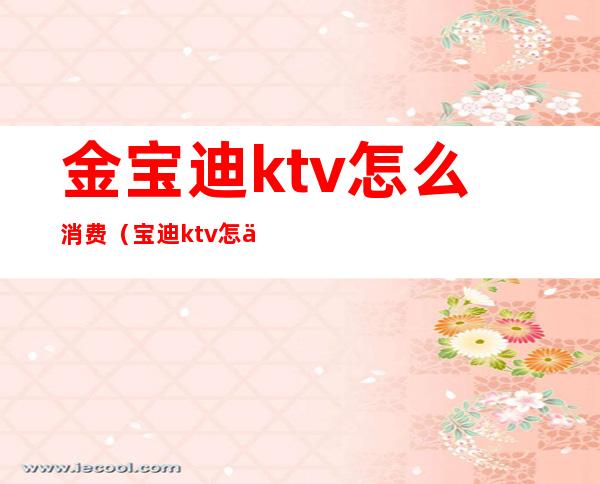 金宝迪ktv怎么消费（宝迪ktv怎么样）