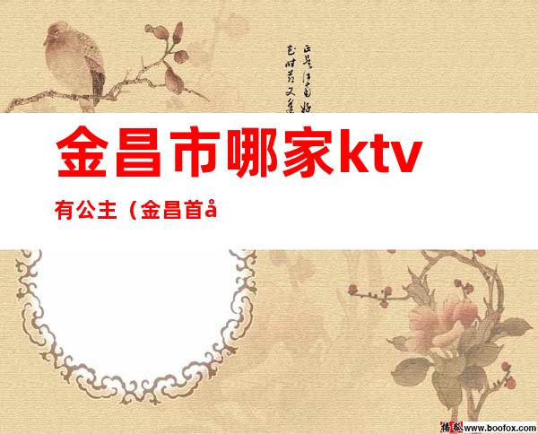 金昌市哪家ktv有公主(金昌首座ktv电话)