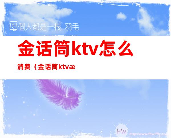 金话筒ktv怎么消费(金话筒ktv怎么消费便宜)