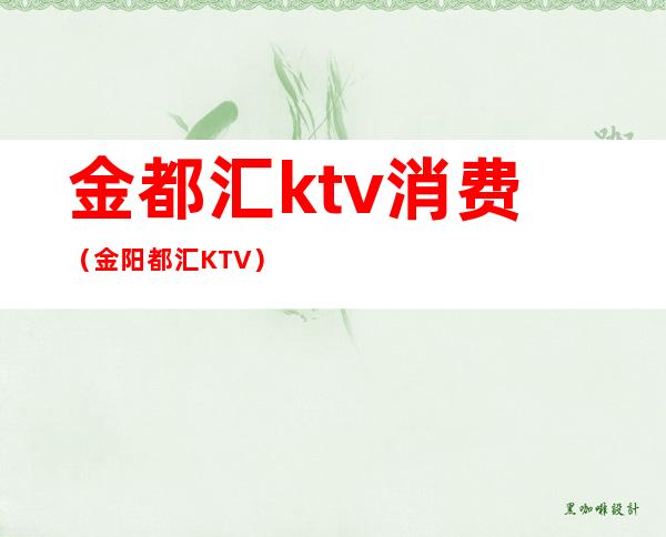 金都汇ktv消费(金阳都汇KTV)