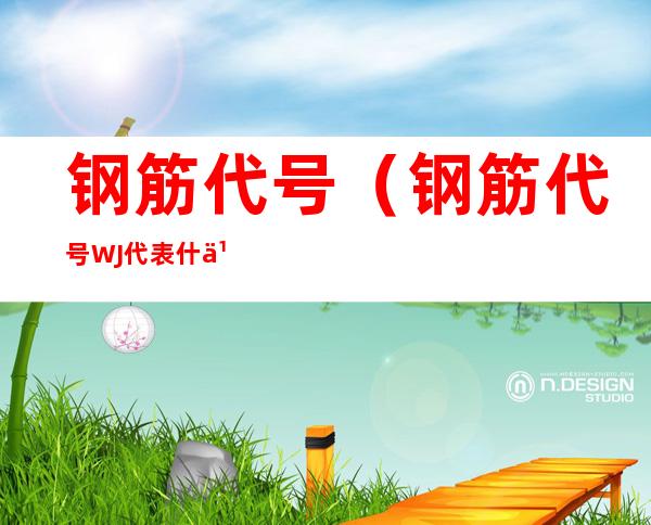 钢筋代号(钢筋代号WJ代表什么)