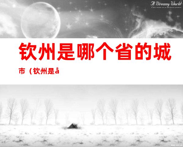 钦州是哪个省的城市(钦州是哪个省的城市崇左)