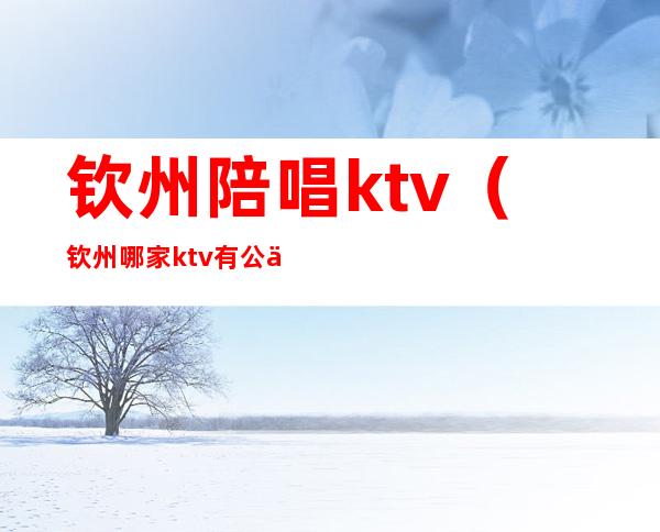 钦州陪唱ktv(钦州哪家ktv有公主)