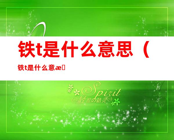 铁t是什么意思（铁t是什么意思男生）