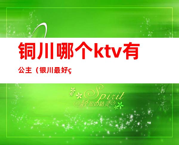 铜川哪个ktv有公主(银川最好的ktv带公主最好的)