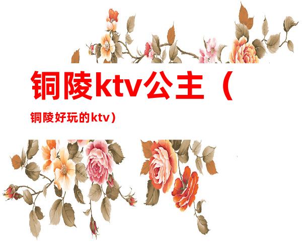 铜陵ktv公主(铜陵好玩的ktv)