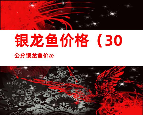 银龙鱼价格(30公分银龙鱼价格)
